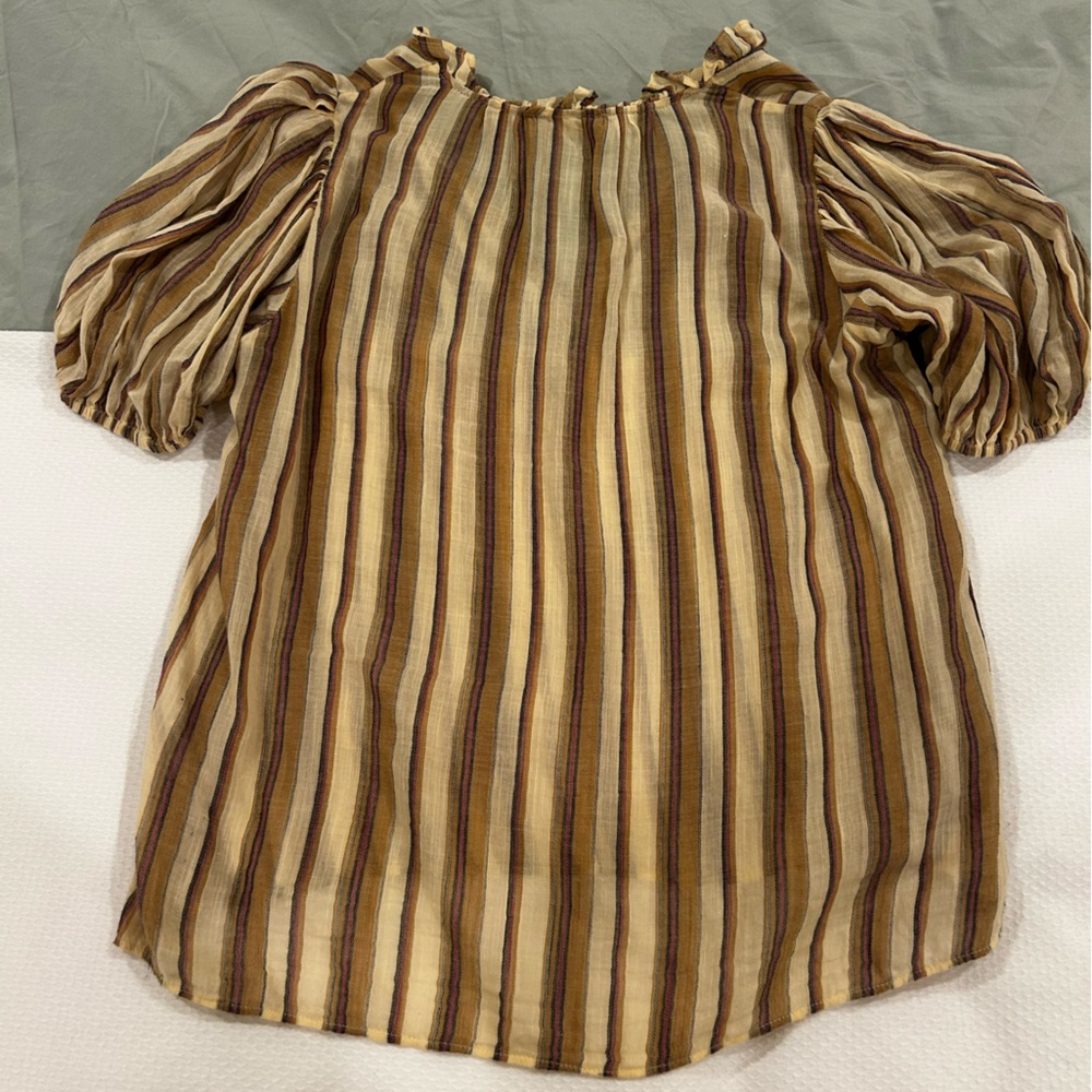Ulla Johnson Striped Top Sz 4/S - Picture 4 of 9